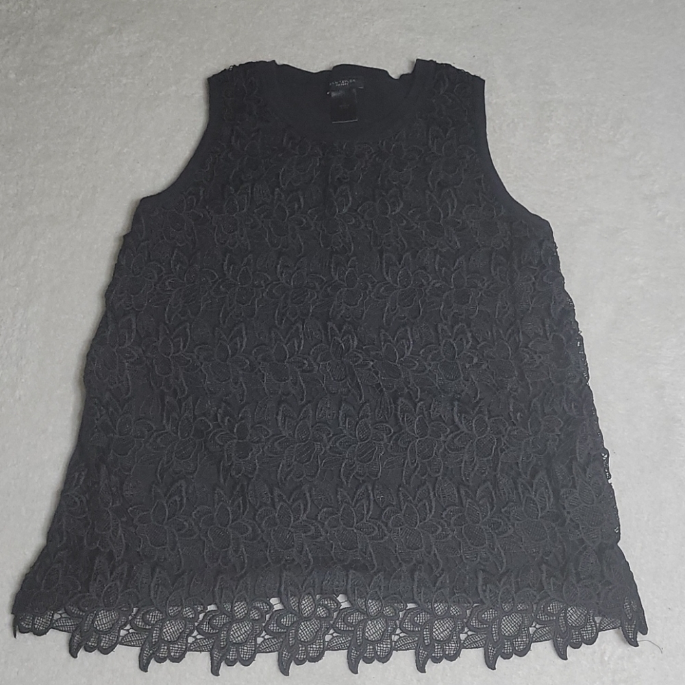 Ann Taylor Black Lace Tank